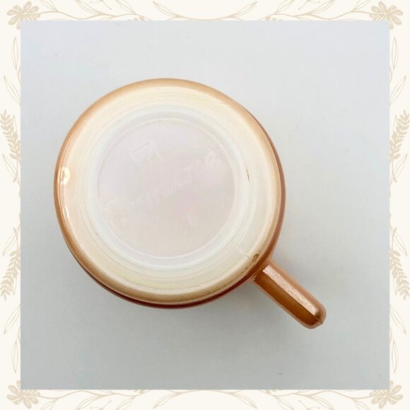 Vintage Termocrisa Peach Luster Mugs – Set of 2 (1950s) - Picture 13 of 16